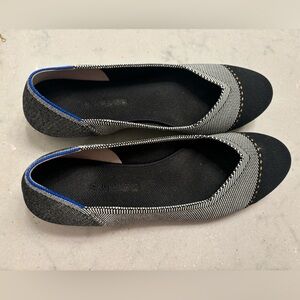 Rothy’s Gray Mist Captoe Flat sz 10